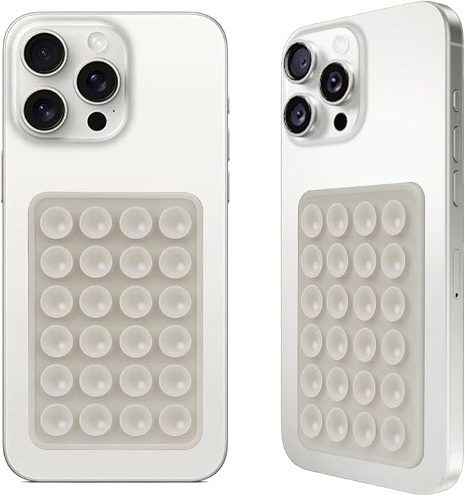 Giumel 2PCS Silicone Suction Phone Case Mount,Non Slip Suction Cup, Hands-Free Phone Accessories Holder for Selfies and Videos,Silicone Adhesive Stand Sticky for Cell Phone Rose red