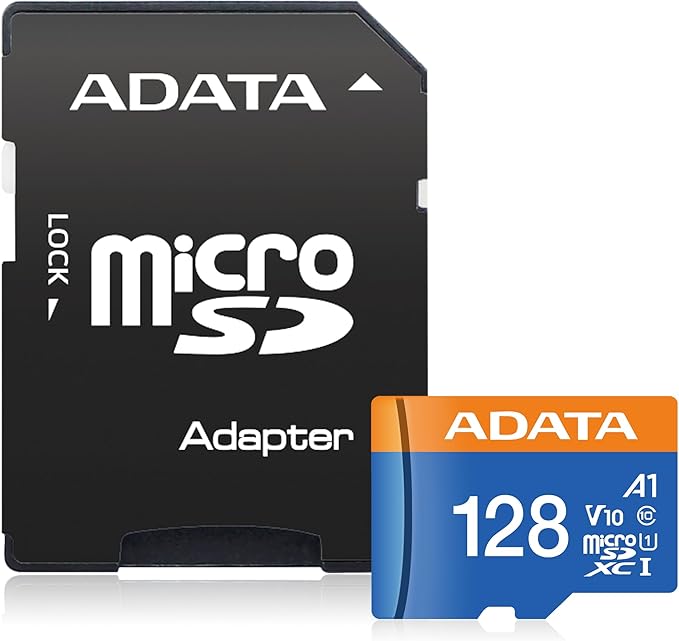 ADATA Premier 128GB 3-Pack MicroSDHC/SDXC UHS-I Class 10 V10 A1 Memory Card with Adapter Read up to 100 MB/s (128GB 3 Pack)
