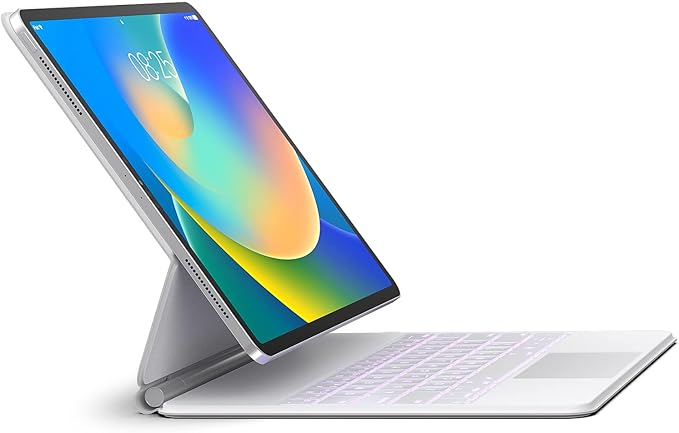Keyboard Case for iPad Air 13 (M3 2025 / M2 2024) and iPad Pro 12.9 inch 6th / 5th / 4th / 3rd Generation – Magic-Style Magnetic Keyboard Case with Multi-Touch Trackpad – Floating Cantilever Stand