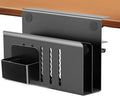 osseph 2 Tie Desk Side Storage, Under Desk Storage Organizer, Black