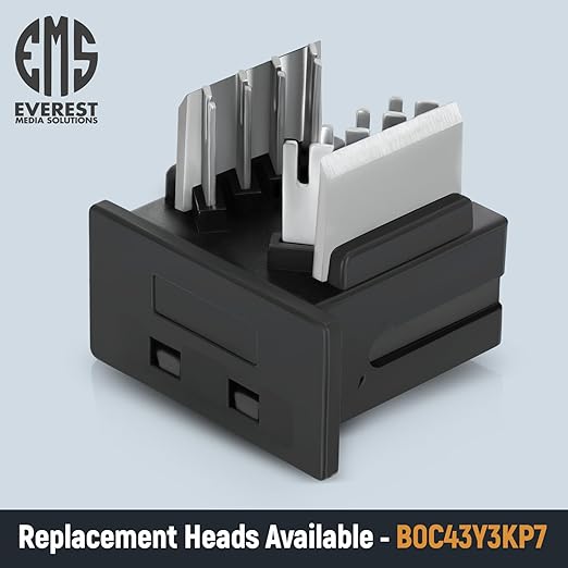 Everest easyJACK - 45° Angled Speed Termination Keystone Tool Set - with 20-Pack of RJ45 Cat6 Keystone Jacks in Orange (Slim Profile Design) - Time Saver Network Punch Down Tool Cat6