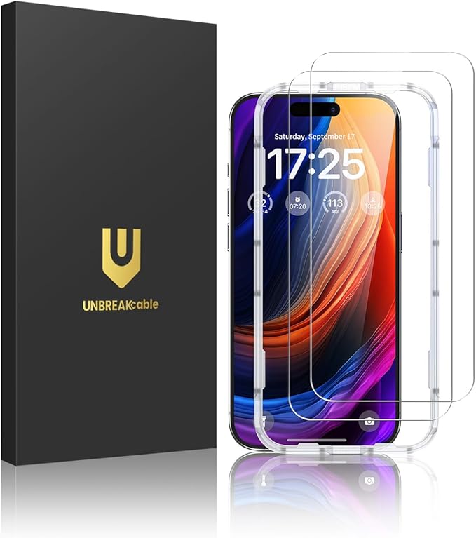 UNBREAKcable 2-Pack Screen Protector for iPhone 13 Pro/14/13