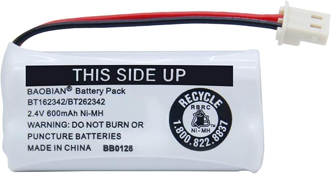 BT162342/BT262342 Cordless Phone Batteries 2.4V 600mAh Ni-Mh BT166342/BT266342 CS6114 CS6419 CS6719EL52300 CL80111 (8 Pack)