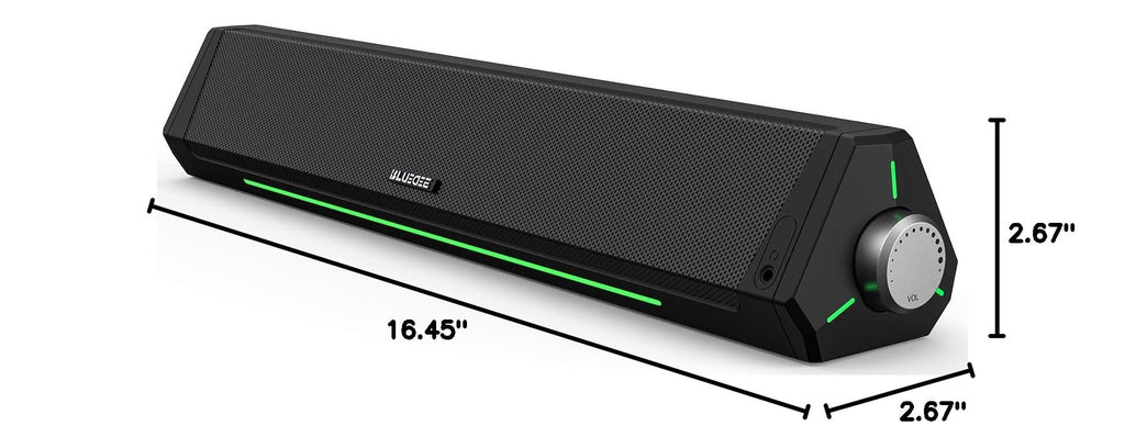 Bluedee Computer Speakers for Desktop PC, Bluetooth AUX Computer Sound Bar