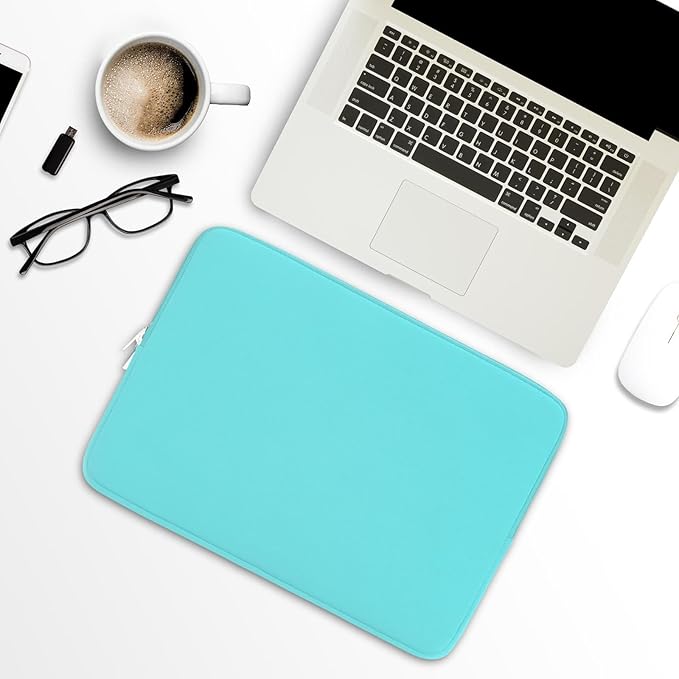 RAINYEAR 16 Inch Laptop Sleeve Protective Soft Case Padded Zipper Cover Specially Compatible with 16" MacBook Pro/Max M1 M2 M3 M4 A2141 A2485 A2780 A2991 A3403 A3186 (Blue, Upgraded Version)
