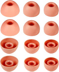 Replacement Ear Tips for Beats Fit Pro, Beats Studio Buds+, Beats Studio Buds, Beats Solo Buds Silicone Earbuds Washable Noise Isolation, Fit in The Charging Case, 6 Pairs S/M/L (Coral Pink)