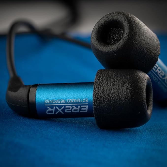 Comply 100 Core Series | Memory Foam Replacement IEM Ear Tips for Etymotic, Westone, Klipsch & More | Superior Noise Isolation, Ultimate Comfort, Secure Fit | TechDefender, Black, Large (3 Pairs)