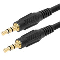 Cmple 3.5mm Aux Male to Male Stereo Audio Cable Auxiliary Headphones Cord MP3 PC - 50 Feet, Black
