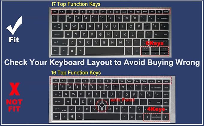 Ultra Thin Keyboard Cover for 2025 2024 New HP EliteBook 830 835 840 845 G11 G10 G9 13.3 14 inch Laptop Accessories Keyboard Protective Cover Skin(Not fit 830/840/845/1040 G8 G7 G6 G5 G4 G3)-TPU