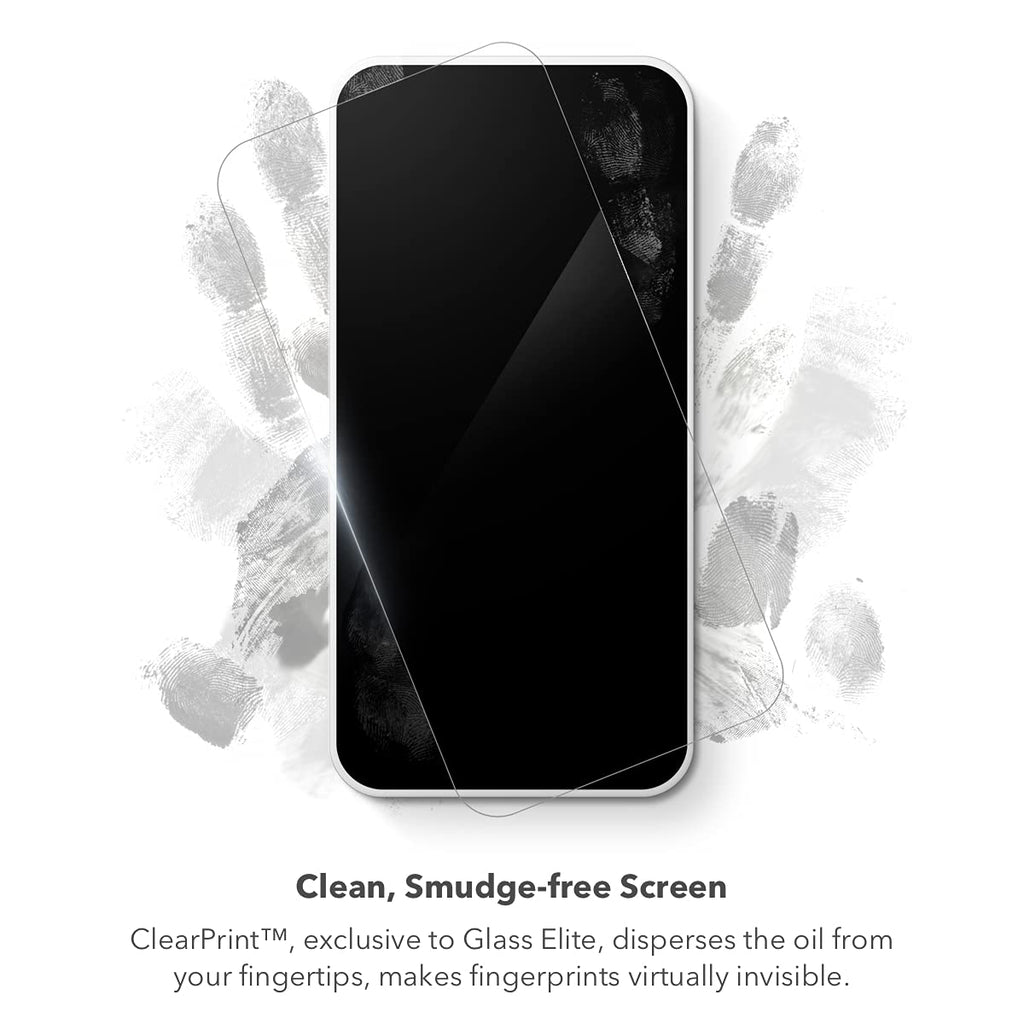 ZAGG Glass Elite Screen Protector - Made for iPhone 13 mini 5.4 - Case Friendly Screen - Impact & Scratch Protection - InvisibleShield - clear