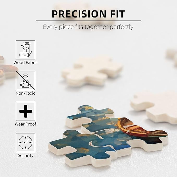 Custom Jigsaw Puzzle from Photos 300/500/1000 Pieces Personalized Wooden Picture Puzzles Gift for Adult Family Friends,Birthday (Vertical 500PCS)