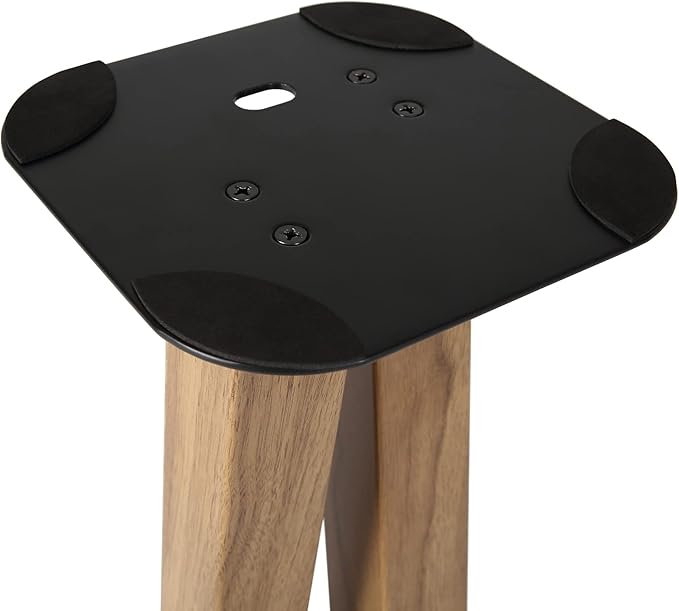EXIMUS One Pair Fixed Height Universal Speaker Floor Stands - Oak - 600 Series