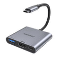 USB C to HDMI Multiport Adapter with 4K HDMI Output,Type-C Hub Converter to 4K HDMI USB 3.0 PD Charging Port,USB-C Digital AV Multiport Adapter for MacBook Pro/air,iPad Pro &More USBC Devices(Grey)