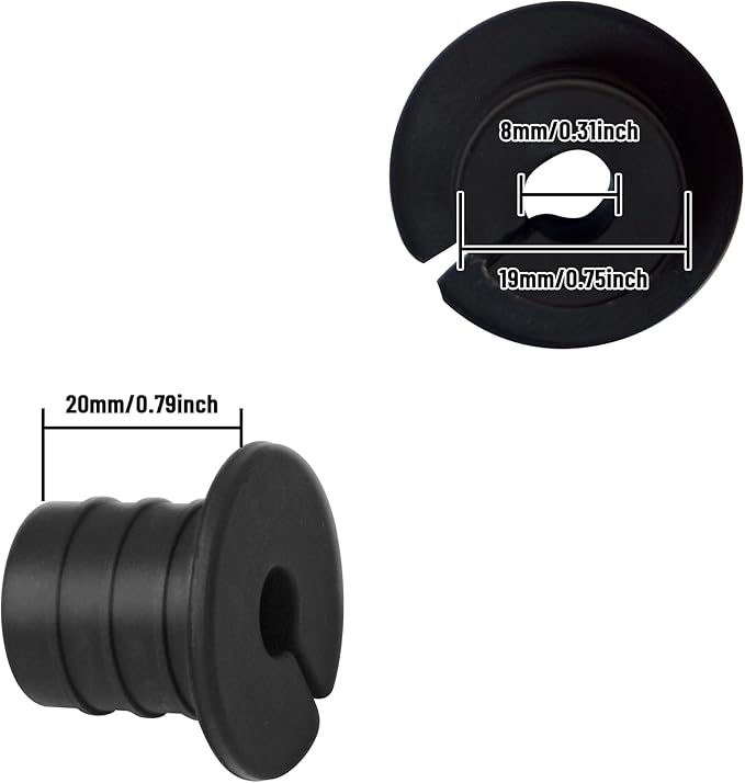 Cable Grommet Routing Kit for Starlink for 3/4 inch Wall Hole, Starlink Accessories, Silicone Cable Wall Pass, Starlink Anti-Slip Wall Grommets for Cables (3/4 inch) 2 Pcs (Pack of 2)