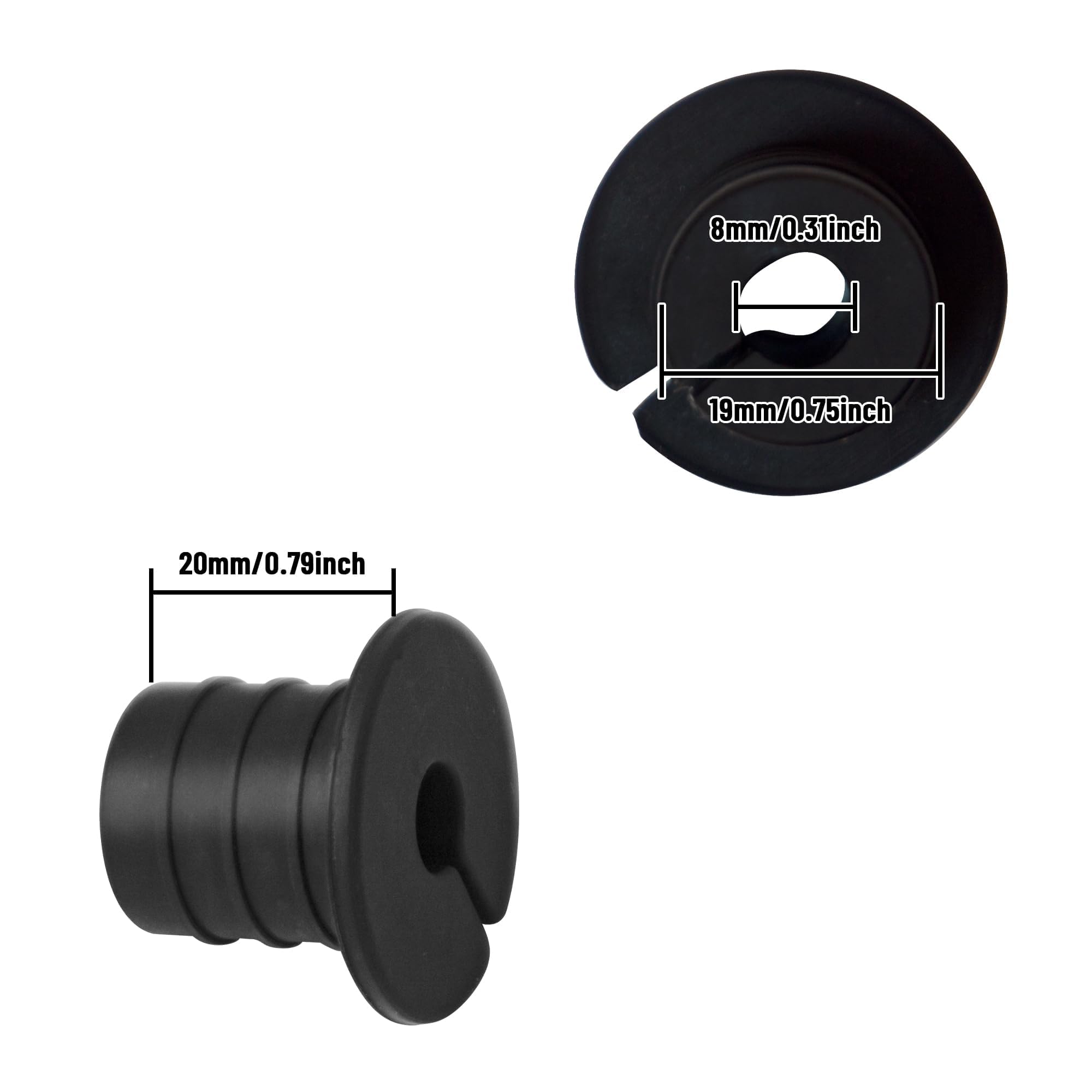 Cable Grommet Routing Kit for Starlink for 3/4 inch Wall Hole, Starlink Accessories, Silicone Cable Wall Pass, Starlink Anti-Slip Wall Grommets for Cables (3/4 inch) 2 Pcs
