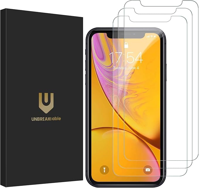 UNBREAKcable 3-Pack Screen Protector for iPhone 16e Tempered Glass