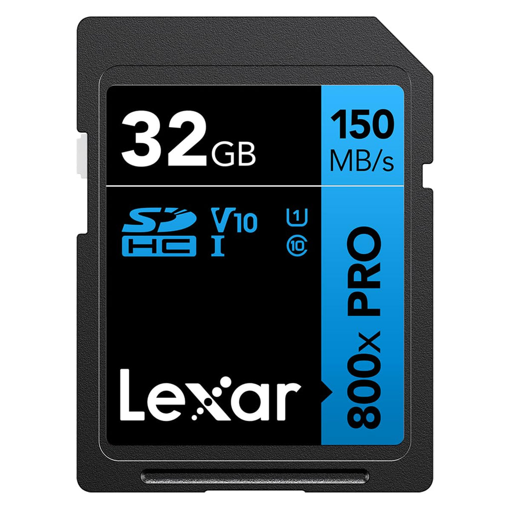 Lexar 128GB 2-Pack 800x PRO SD Memory Card, 150MB/s Read, 4K, V30, UHS-I
