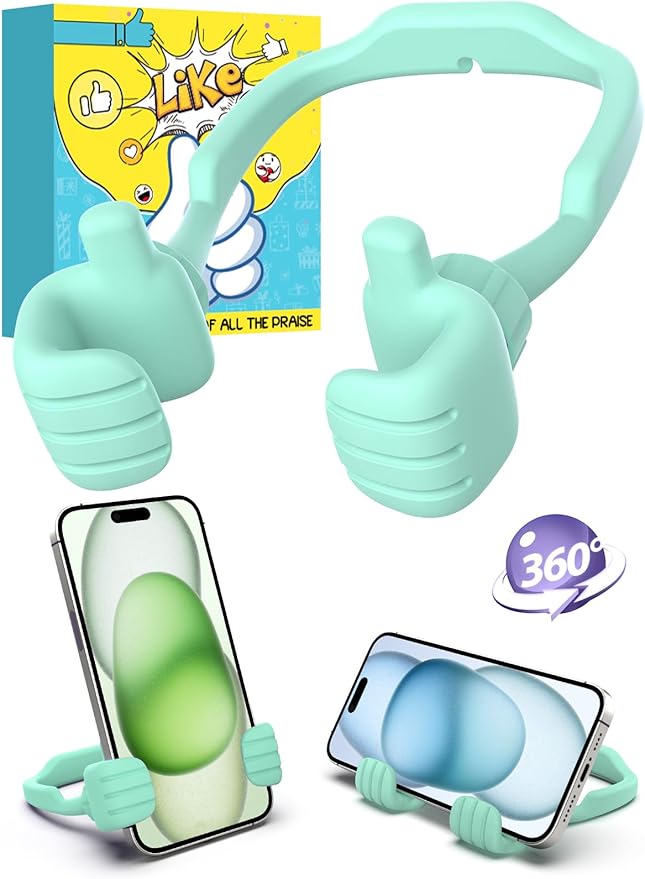 Back to School Supplies Gifts for Boys Girls Cell Phone Stand: Thumbs Up Lazy Phone Holder Birthday Gift for Teens Adults Kids Men Women Teenage Dad Mom Husband Wife Christmas Stocking Stuffers