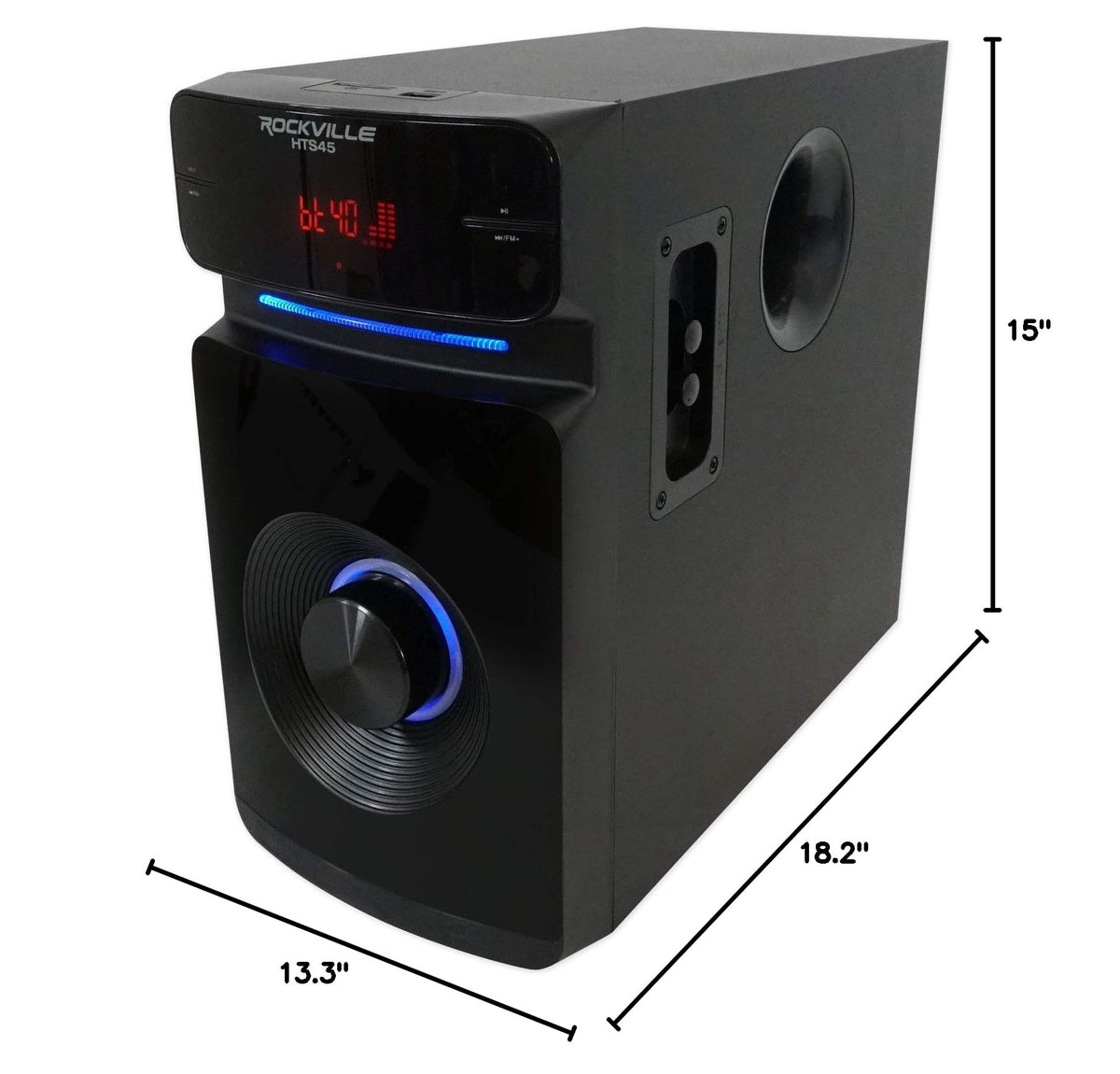 Rockville HTS45 5.1 Channel Bluetooth Home Theater Audio System