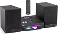 Pyle Home Stereo Shelf System - 100W Wireless BT Streaming with CD Player, FM Radio, USB & SD Card Playback, 2-Way Music Crisp-Sound, Remote Control, Dual Stereo Speakers (Black)
