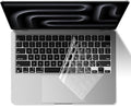 EooCoo Premium Keyboard Cover Skin Ultra Thin Protector Compatible with 2025-2021 MacBook Air 15" 13.6" M4 M3 M2 Chip, MacBook Pro 14" 16" M4 M3 M2 M1 Pro Max Chip, Clear