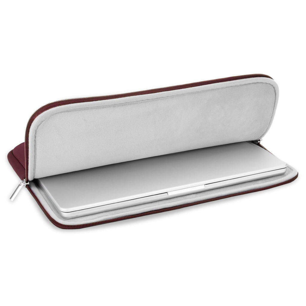 RAINYEAR 16 Inch Laptop Sleeve Case Soft Lining Padded Cover, Red