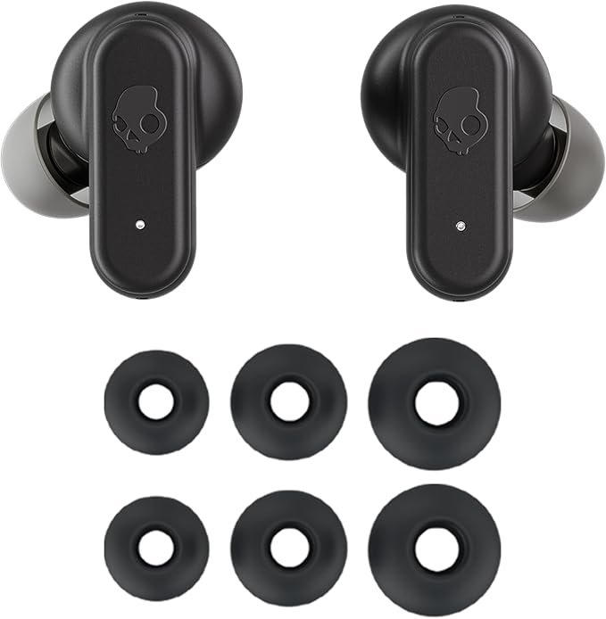 Skullcandy Dime Evo Wireless Earbuds, Bluetooth Headphones, Noise Isolating Fit, Up to 36 Hours Battery, Microphone for iPhone Android, Easy Carry with Clip-Anywhere Case - Realtree Edge Colors Black
