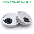EASYEAH 10 Pcs Desk Grommet 2-3/8" / 60 mm, Desk Cord Hole Cover
