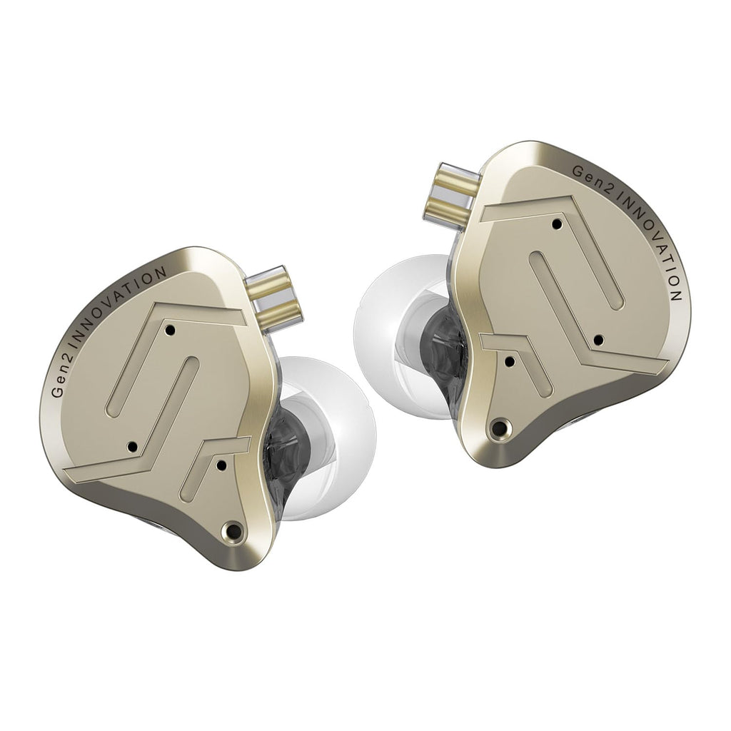 KZ ZSN Pro 2 1BA+1DD in-Ear Monitors Headphones, Yellow, with Mic