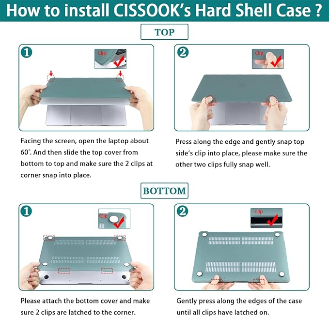 CISSOOK Compatible with MacBook Air 13.6 inch Case A3240 A3113 A2681 2025 2024 2022 Release, Forest Hard Shell Case with Keyboard Cover Type C to USB Transfer for MacBook Air 13.6 M2 M3 M4, Forest