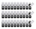 4GB Flash Drives 100 Pack, Wooolken USB 2.0 Thumb Drive with Lanyards Bulk USB Sticks for Weddings,Office, School, Data Storage Backup