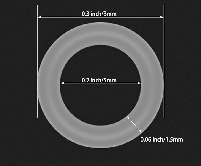 150PCS O Rings Keyboard Dampeners Rubber O-Ring Keyboard Silencer with Keycap Remover Tool for Cherry MX Switch Keyboard and Mechanical Keyboard Keys Dampeners