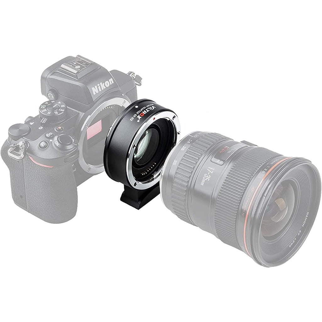 VILTROX EF-Z2 Auto Focus Lens Adapter 0.71x Reducer Speedbooster Lens Converter Compatible with Canon EF Mount Lens to Nikon Z Mount Mirrorless Cameras Z5 Z6 Z6II Z7 Z7II Z50 Zfc