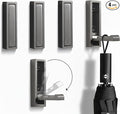 Folding Wall Hooks,4 Pack Rustproof Zinc Alloy Folding Coat Hooks,Heavy Duty Foldable Gold Wall Hooks for Hanging Clothes,Hat,Towel,Bathrobe,Key,Bag,Backpack (Gray)
