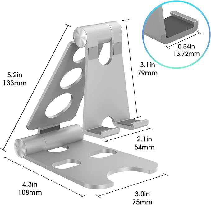Kado Aluminum Alloy Tablet Stand for Portable Monitor, Foldable iPad Stand
