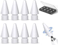 Inesore 8 Pack for Apple Pencil Tips Replacement Accessories,Compatible with Apple Pencil Pro/2nd Generation/1st Generation/USB C,iPencil Nib for iPad Pro/Air/Mini,for Drawing Writing
