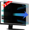 【2 Pack】 22 Inch Privacy Screen Protector (Compatible with 20", 20.2", 21.5", 21.6") for 16:9/16:10 Widescreen Monitors-Blue Light Blocking,Hanging Design, Anti-Scratch for Desktop Computers