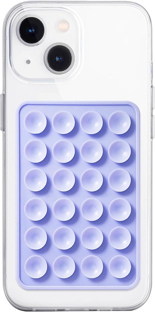 Anteel Silicone Suction Phone Case Mount, Non Slip Sticky Phone Grip for Cellphone, Silicon Adhesive Suction Cup Phone Mount, Strong Grip Holder for Selfies and Videos (Rose)