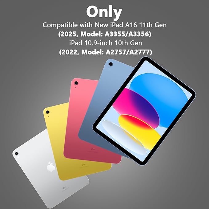 Touch Keyboard Case for iPad A16 11th Generation/10th Generation 10.9 inch