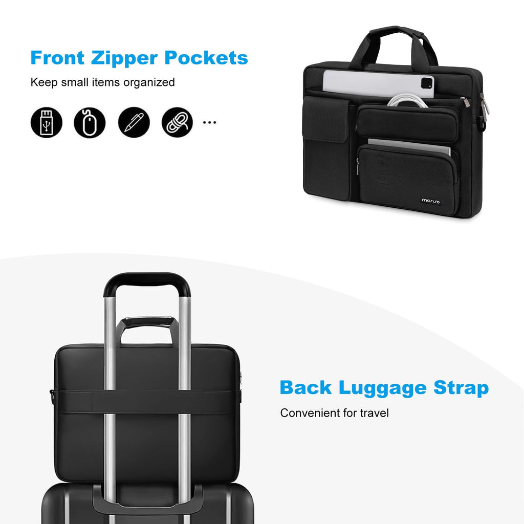 MOSISO Laptop Shoulder Bag 15.6 inch, 15-15.6 inch Computer Bag