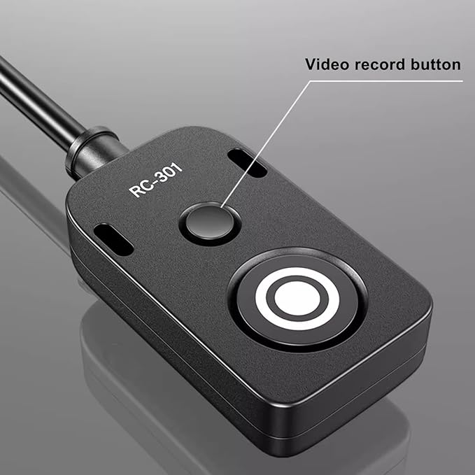 Small Release Shutter Remote Control Cable RC-301 S2 for Sony Support Video Camera Cable a7m4 a7r4 a7r2 r3 m2 a9 a1 a6600 a6500 (500cm/196in)