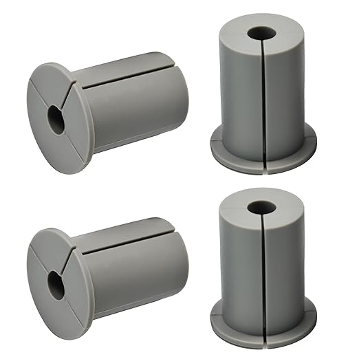 EASYEAH 4pc Grey Starlink Cable Grommets 1" Silicone Wire Hole Grommet