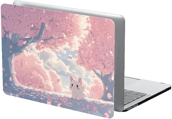 Compatible with MacBook Air 13.3 13.6 Inch Case 2022 2021 2020 2019 Plastic Hard Shell Case Cover,13.3 Air (A1932/A2179/A2337), Cute Cat