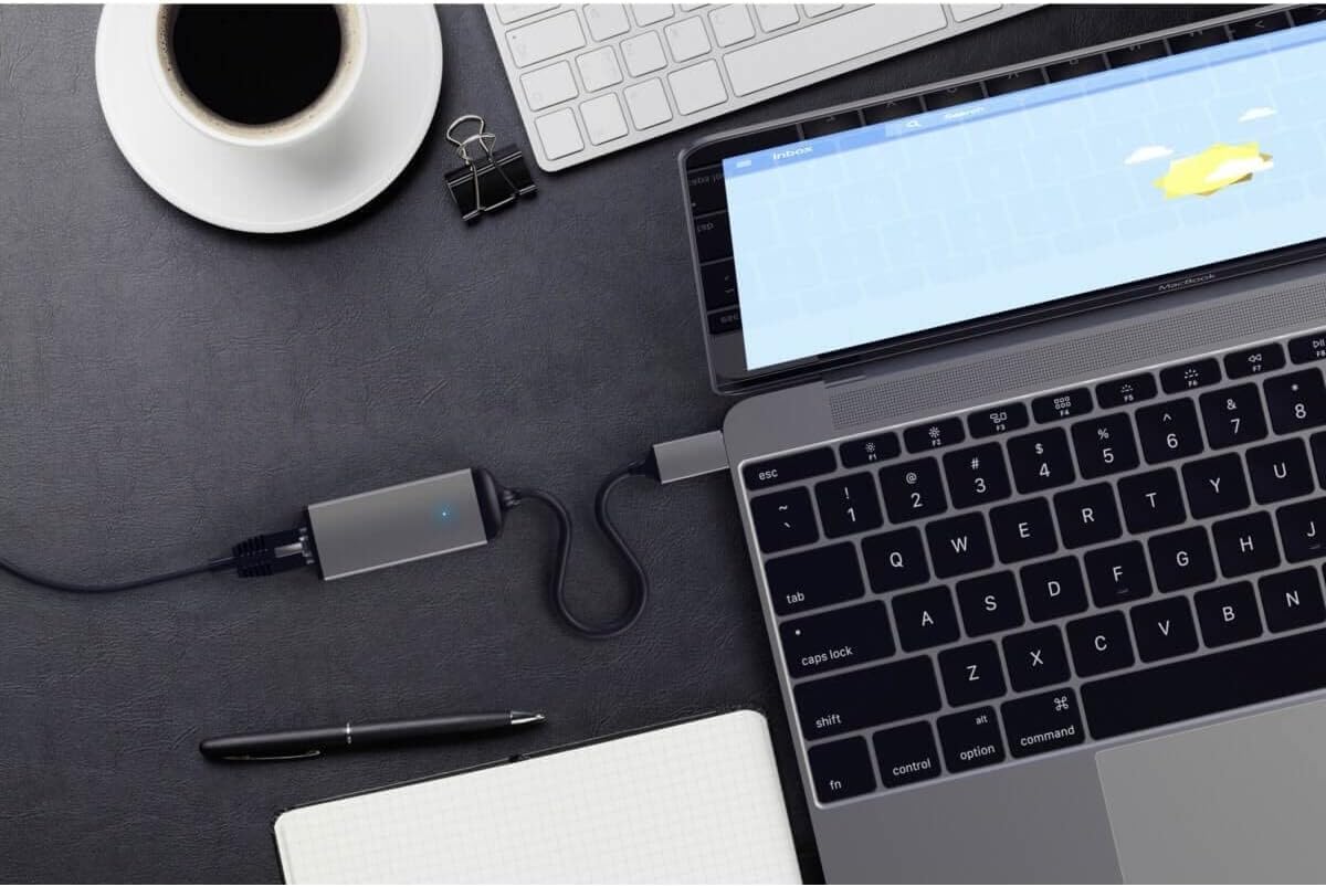 Satechi Aluminum USB-C to Gigabit Ethernet Adapter, Space Gray