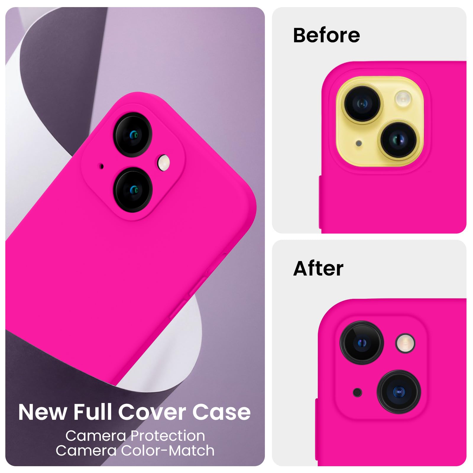 FireNova Designed for iPhone 14 Case, 6.1", Hot Pink