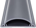 Cord Cover Floor 34in (2 x L17in), Large Capacity Floor Cable Cover, Hard PVC Cord Hider, Wire Cable Management Raceway, Grey, Cord Cavity - 1.8"(W) x 0.6"(H)