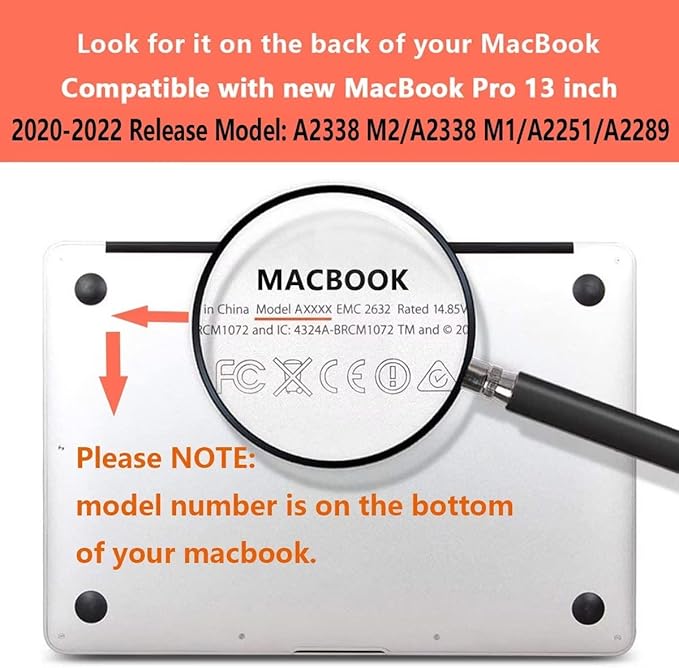 CISSOOK for MacBook Pro 13 inch Case 2023 2022 2021 2020 Release A2338 M2/M1 Chip A2251 A2289, Plastic Hard Shell Case with Keyboard Cover Compatible with MacBook Pro 13 with Touch Bar - Face&Leaf