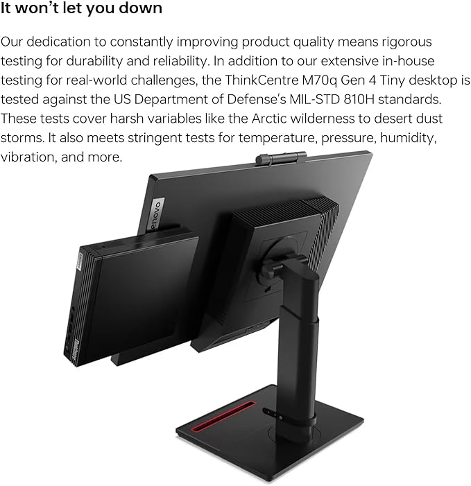 Lenovo ThinkCentre M70q Tiny 1L Business Desktop Computer, 12th Gen Intel Hexa-Core i5-12500T (Beat i7-11700T), 64GB DDR4 RAM, 1TB PCIe SSD, WiFi 6, Bluetooth 5.1, Windows 11 Pro