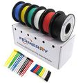 Fermerry 30 AWG Stranded Wire Spool 10ft Each 6 Colors Flexible 30 Gauge Silicone Hook up Wire Kit Electrical Tinned Copper Wire