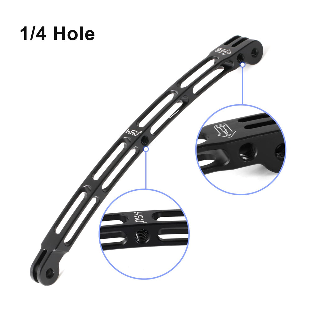 HSU Aluminum Alloy Curved Extension Arm Kit (7.9”/5.3”/3”) (Black)